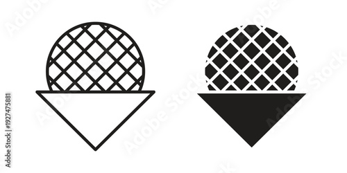 Stroopwafel icon symbol vector illustration on white background. Flat design.