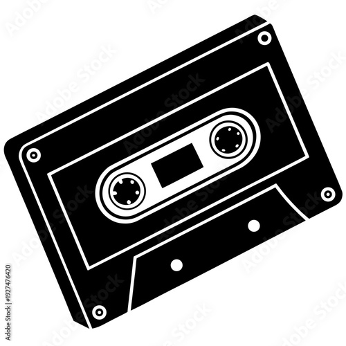 Vintage Cassette Tape Vector | Retro Music Graphic Design File