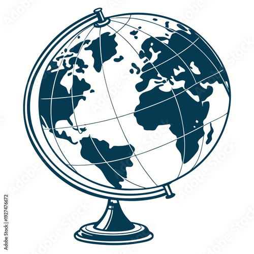 "Globe Graphic Design File – High-Quality Digital Vector for Designers"