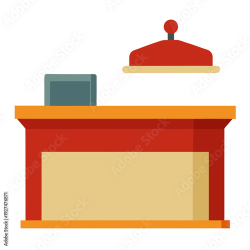 High-quality hotel reception graphics for digital design and microstock use.