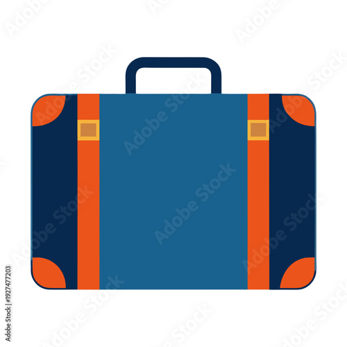 Travel Suitcase Vector Illustration – Modern Luggage Graphic Design for Print & Digital