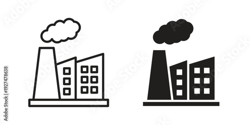 Pollution icon suitable symbol. Simple stock illustration stock