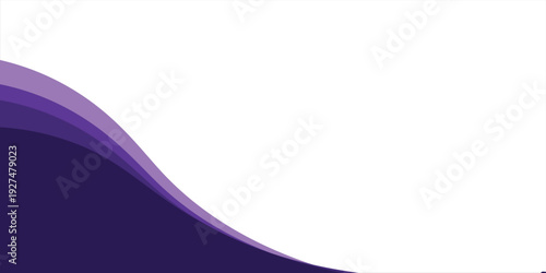 Purple business wave banner on white background, flat purple gradation. wavy background. vector eps 10