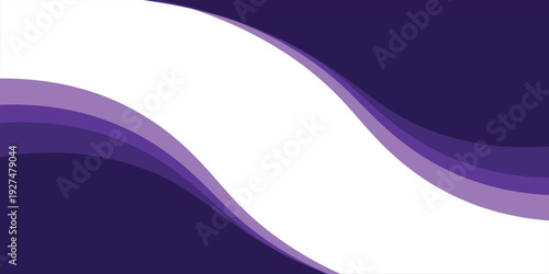 Purple business wave banner on white background, flat purple gradation. wavy background. vector eps 10 modern ilustration abstrak