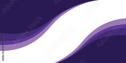 Purple business wave banner on white background, flat purple gradation. wavy background. vector eps 10 modern abstrak