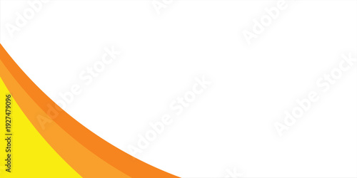 Adobe Illustrator Screenshot Showing Editable Vector Banner With Yellow Orange Curved Corner On Dark Workspace