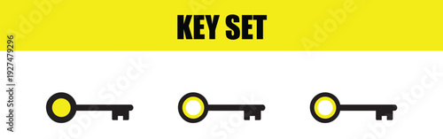 Key icon set
