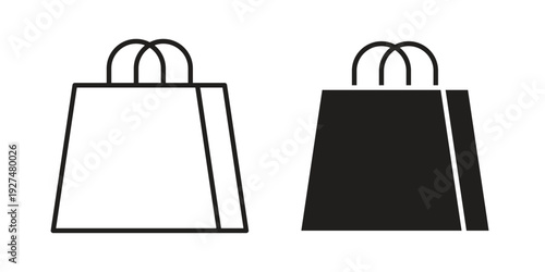 Shopping bag icon suitable symbol. Simple stock illustration stock
