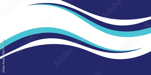 Blue Abstract Wave Background With Flowing Curves For Modern Corporate Web And Print Design eps 10 abstrak ilustration modern wave