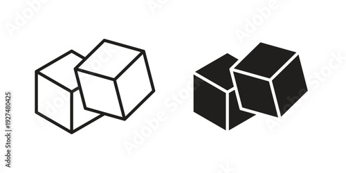 Sugar icon suitable symbol. Simple stock illustration stock