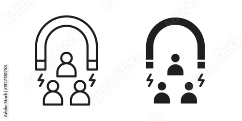 User engagement icon suitable symbol. Simple stock illustration stock