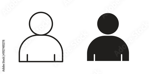 User icon suitable symbol. Simple stock illustration stock