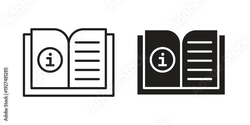 User guide icon suitable symbol. Simple stock illustration stock