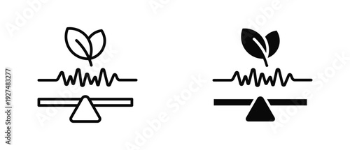 Life Balance icon set with style outline and solid. vector simple elements for design and presentation.