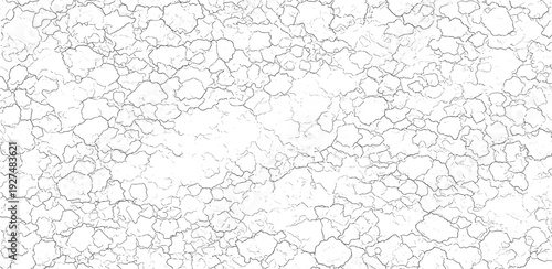 Detailed close-up view of cracked texture on surface, showing intricate pattern and fine lines, illustration