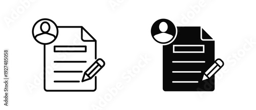 Custom Field icon set with style outline and solid. vector simple elements for design and presentation.