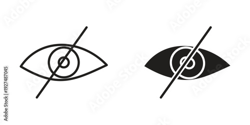 Sensitive content icon suitable design silhouette and line art style on white background