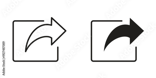 Share icon suitable design silhouette and line art style on white background
