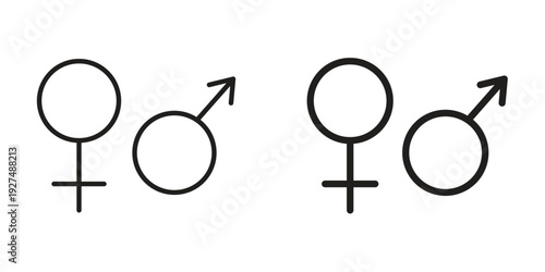 Unisex icon suitable design silhouette and line art style on white background