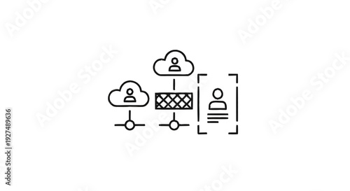 Cloud Computing Network with User Access and Security.