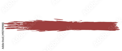 Red line of paint isolated, red smear, art eps10