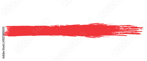 Red line of paint isolated, red smear, art eps10