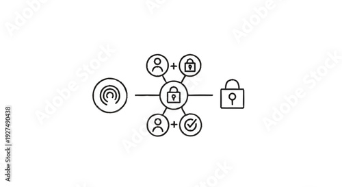 Centralized security system with user access and data protection.