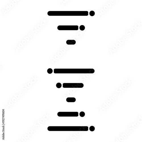 Genetic Code Vector Glyph Icon Design