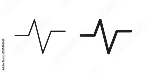 Pulse icon suitable vector symbol for graphic design, logo, web site, social media