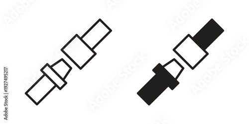 Seat Belt icon suitable vector symbol for graphic design, logo, web site, social media