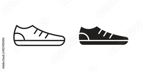 Sneaker icon suitable vector symbol for graphic design, logo, web site, social media