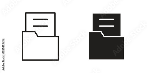 Store files icon suitable vector symbol for graphic design, logo, web site, social media