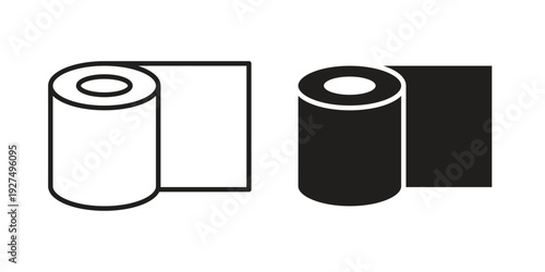 Toilet Paper icon suitable vector symbol for graphic design, logo, web site, social media