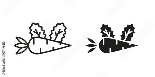 Vegetable icon suitable vector symbol for graphic design, logo, web site, social media