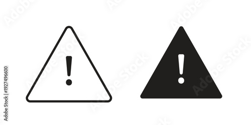 Warning icon suitable vector symbol for graphic design, logo, web site, social media
