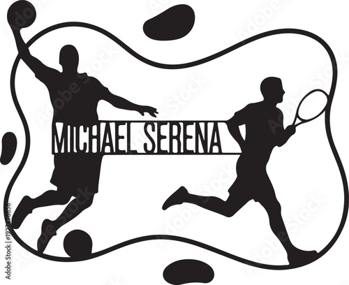 Dynamic sports name wall art design perfect for kids’ rooms, teen bedrooms, game rooms, and personalized sports decor.