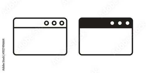 Web page icon suitable vector symbol for graphic design, logo, web site, social media