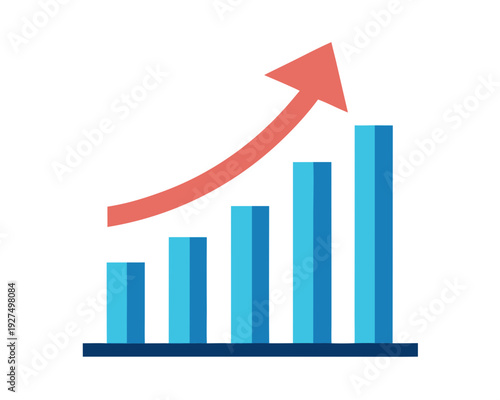 Free Download Growth Chart silhouette vector illustration isolated on white background - GFXLoad