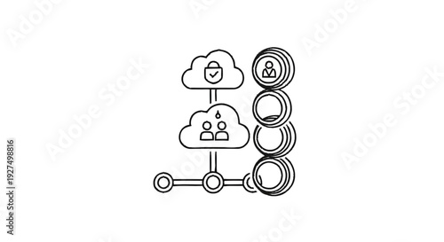 Cloud Computing Network Security and User Access Diagram.
