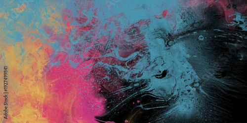 Abstract trendy universal artistic banner template . Design for cover, invitation, banner, placard, brochure, poster, card, flyer and other Vector illustration