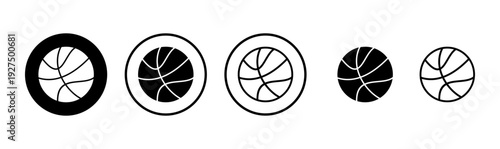 Basketball icon logo design. Basketball ball sign and symbol