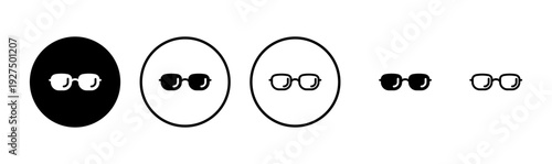 Glasses icon logo design. Glasses sign and symbol