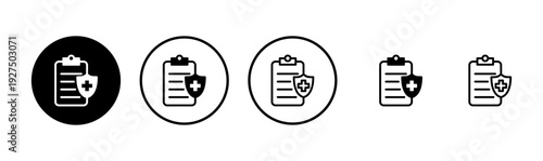 Medical insurance icon logo design. health insurance sign and symbol