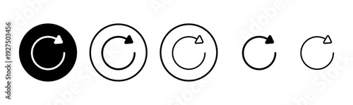 Refresh icon logo design. Reload sign and symbol. Update icon.
