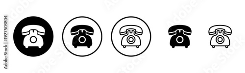 Telephone icon logo design. phone sign and symbol