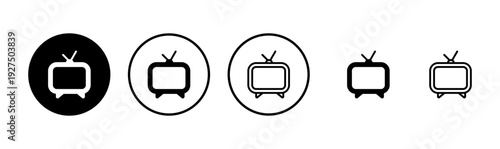 Tv icon logo design. television sign and symbol