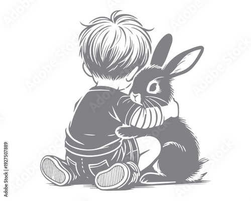 Sweet Child Rabbit Hug