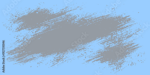 Abstract grunge vector illustration of a lone tree silhouette against a cold blue winter nature background featuring wet splashing water texture and ice patterns