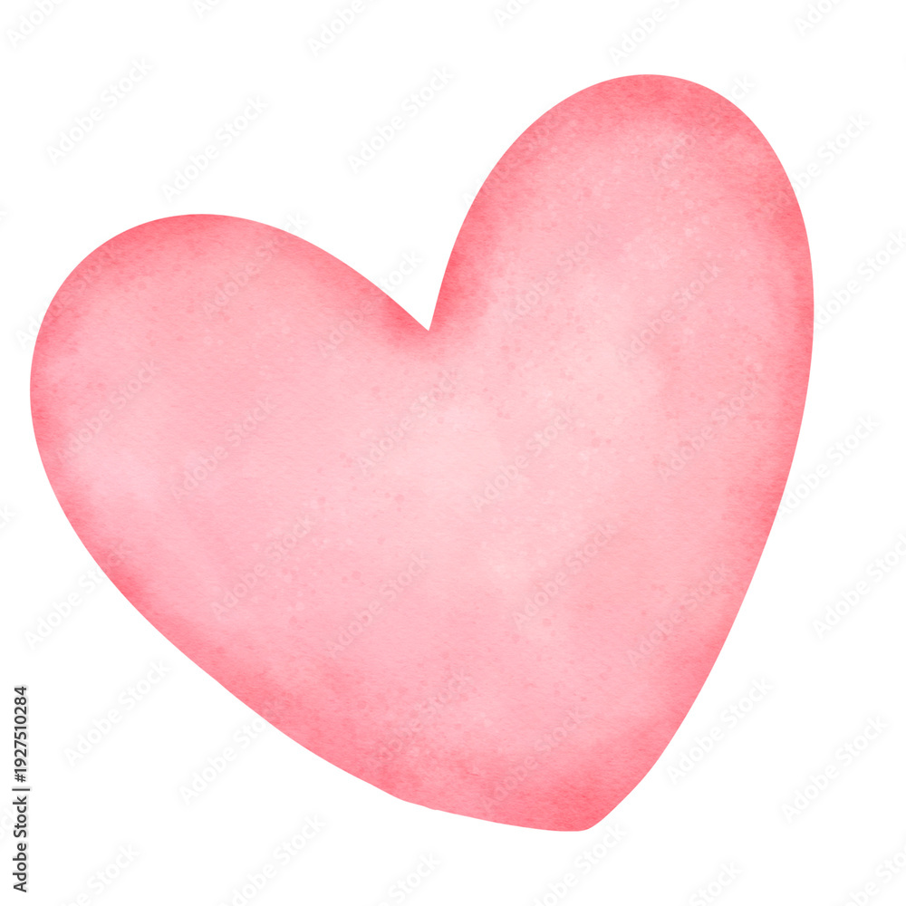 Fototapeta premium pink heart on white background