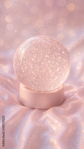Glittering crystal ball magic
